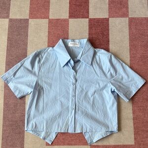 New Pinkyotto Sky Blue Collared Shirt